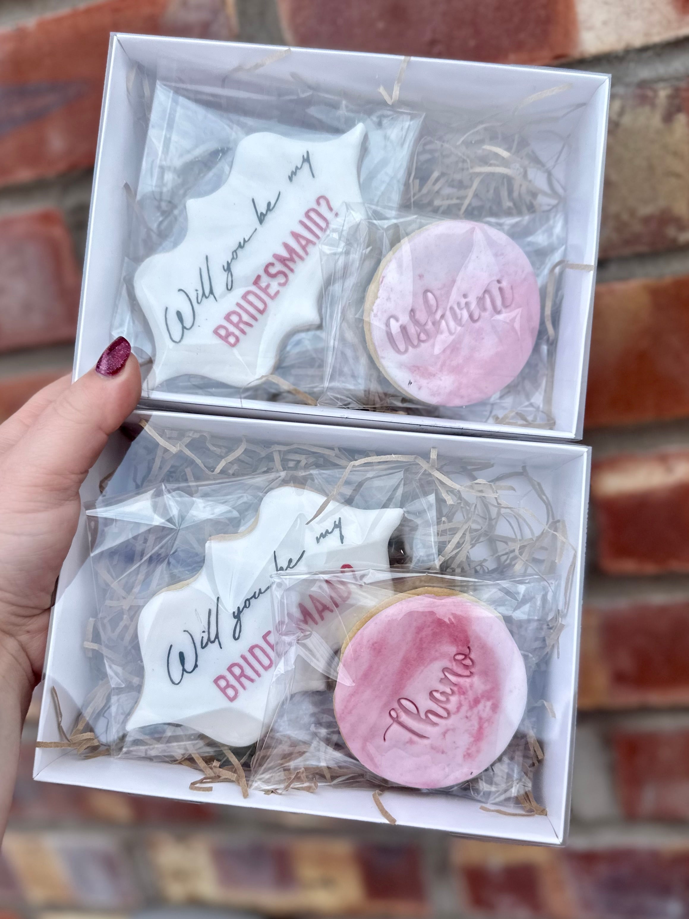 'Will You Be My Bridesmaid?' Sugar Cookies
