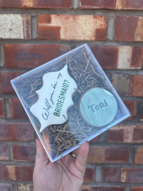 'Will You Be My Bridesmaid?' Sugar Cookies